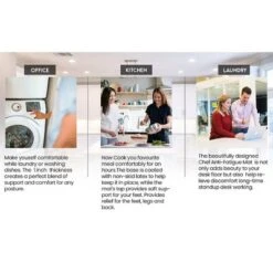 J&V TEXTILES 20" X 55" Oversized Cushioned Anti-Fatigue Kitchen Runner Mat (Buffalo) -Decor Vista GUEST eaf9a615 0a29 4421 b12e 9196b2f339da