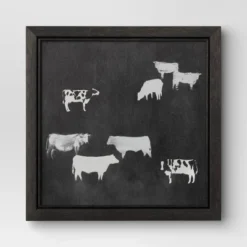 (Set Of 2) 12" X 12" Cow Collection II Framed Wall Canvases - Threshold™ -Decor Vista GUEST eba1d89c 78cc 4c5b 8c67 3a03cc2b6c22