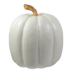 Northlight 8" White Pumpkin Autumn Harvest Tabletop Decoration -Decor Vista GUEST ec3900bb cbcb 4bf0 8d00 5f448fa6dbb0
