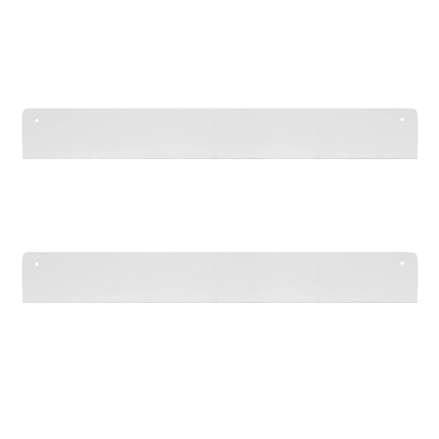 24" X 3" Mezzo Modern Metal Ledge Shelf Set White - Kate & Laurel All Things Decor 5 24" X 3" Mezzo Modern Metal Ledge Shelf Set White - Kate & Laurel All Things Decor - Image 3