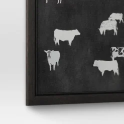 (Set Of 2) 12" X 12" Cow Collection II Framed Wall Canvases - Threshold™ -Decor Vista GUEST ed6cea91 4424 4805 8aee 4c4271b75676