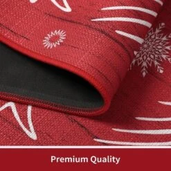 Christmas Red Kitchen Mat Sets Of 2 Washable Runner Rug,17x29In+17x47In,Non Slip Non Shedding Kitchen Rug Decorative Runner Mats -Decor Vista GUEST edc71557 8349 435d 9e8d 4ef2277726cf