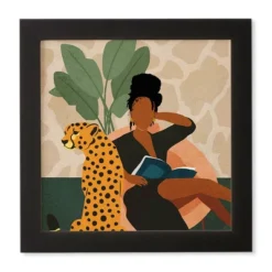 Domonique Brown Stay Home No. 1 Framed Wall Art Black - Deny Designs -Decor Vista GUEST ee6f3a14 4137 4873 8bb7 9075eb5f3a18