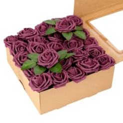RCZ Décor Artificial Foam Roses For Decoration, Attractive Fake Flowers For DIY Wedding Centerpieces, Includes: 50 Roses With Stems And 20 Leaves 29 RCZ Décor Artificial Foam Roses For Decoration, Attractive Fake Flowers For DIY Wedding Centerpieces, Includes: 50 Roses With Stems And 20 Leaves -Decor Vista GUEST efca892a a63a 486f b6e2 287e5709dd5a
