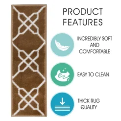 Sussexhome Zigzag Collection Non-Slip Carpet Stair Treads, 9" X 28" -Decor Vista GUEST f0c69ced 770a 44e6 a255 cdcb7db429b2