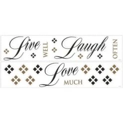Live Love Laugh Peel And Stick Wall Decal Black/Brown - RoomMates -Decor Vista GUEST f0d2bc36 b852 4048 a24c 1685abc7c39c