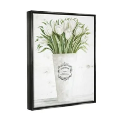 Stupell Industries White Tulip Bouquet In Parisian Vase Floral Arrangement 5 Stupell Industries White Tulip Bouquet In Parisian Vase Floral Arrangement -Decor Vista GUEST f25174a0 328c 45a5 837c c2ac66052da0