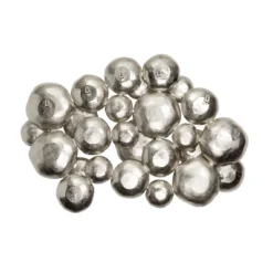 33" X 45" Aluminum Plate Wall Decor With Uneven Edges Silver - Olivia & May -Decor Vista GUEST f28bdba3 4e95 4ce6 8eed 231a14533fab