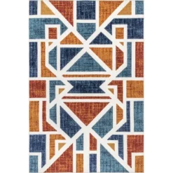 NuLOOM Alexia Contemporary Geometric Indoor/Outdoor Patio Area Rug -Decor Vista GUEST f2c57eee 1e00 4e83 8781 f1745e0e2304