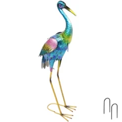 Sunnydaze Decor Sunnydaze Metal Crane Outdoor Garden Statue Yard Art Sculpture - 29" -Decor Vista GUEST f3e11bea 953b 421d ac6b ce4a3d18c9f5