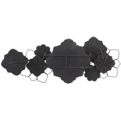 Wood Floral Wall Decor With Metal Wire Brown - Olivia & May -Decor Vista GUEST f41967f5 4b7a 402c 88bb b7d5fb1f7367