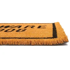 Beware Of Dog Natural Coir Door Mat 17"x30" - Welcome Front Doormat Non Slip Rug For Home Indoor Outdoor Entrance -Decor Vista GUEST f4a65ad5 3930 4291 96eb 16a2e669fd74