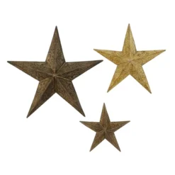 Set Of 3 Metal Stars Indoor Outdoor Wall Decors - Olivia & May 18 Set Of 3 Metal Stars Indoor Outdoor Wall Decors - Olivia & May -Decor Vista GUEST f4dd59f9 7865 46c0 8ee9 95b485dcbd4f