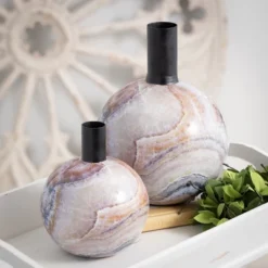 Sullivans Distressed Metal Medallion Set Of 2, 36"H & 28"H Gray -Decor Vista GUEST f5898b1e 0bf9 4708 bd4e 94aca62356dc