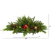 Nearly Natural 24-in Cedar Pine, Pinecones And Ornaments Artificial Christmas Arrangement In Tin Vase -Decor Vista GUEST f5a2f5bc aac3 4116 8436 e312580ed08a