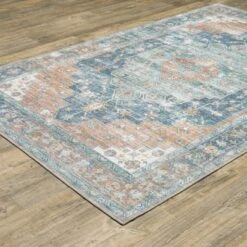 Marcel Bohemian Border Medallion Area Rug Orange/Blue - Captiv8e Designs 13 Marcel Bohemian Border Medallion Area Rug Orange/Blue - Captiv8e Designs -Decor Vista GUEST f5e3b499 d90a 47ab adb6 50480bca9425
