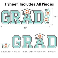 Big Dot Of Happiness Medical School Graduation Party Decor - Vinyl Wall Decals - Grad -Decor Vista GUEST f69895ea a605 441a 9ccd fd1db607eee8