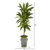 Nearly Natural 4-ft Dracaena Artificial Plant In Vintage Metal Planter (Real Touch) 2 Nearly Natural 4-ft Dracaena Artificial Plant In Vintage Metal Planter (Real Touch) -Decor Vista GUEST f6fa9296 7632 451d a82d 708c23c0f6d8