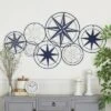 Metal Stars Indoor Outdoor Compass Wall Decor Blue - Olivia & May -Decor Vista GUEST f6fc7cc6 e2f4 4c16 972b 6de5a460480d