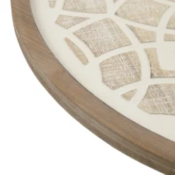 Leah Round Two-Tone Medallion Wall Decor Natural/White - Madison Park 12 Leah Round Two-Tone Medallion Wall Decor Natural/White - Madison Park -Decor Vista GUEST f7da16f3 c616 4159 b650 fb1cab93d92c