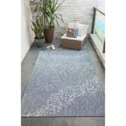 Liora Manne Carmel Indoor/Outdoor Rug Navy -Decor Vista GUEST f84036dd 0c8f 48c4 a7ff f66f9d88dd02