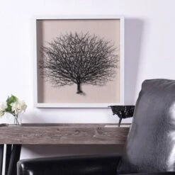 Tree On White Background Shadow Box Black - StyleCraft -Decor Vista GUEST f961f74a 21a1 4678 b7ae 82b9705d74af