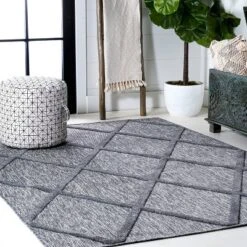 Salines Diamond Trellis Indoor/Outdoor Area Rug - JONATHAN Y -Decor Vista GUEST f9815abf 9209 499a a9f5 d067c34dbe99
