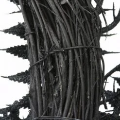 National Tree Company 24" Halloween Black Fern And Bats Wreath -Decor Vista GUEST f98f30cc 5cd1 4c1d a5f4 9d626f96e9d5