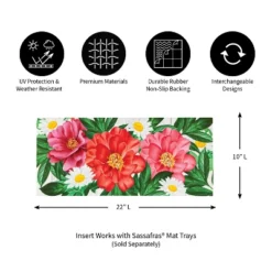 Evergreen Blooming Sassafras Indoor Outdoor Switch Doormat 1'10"x10" Multicolored -Decor Vista GUEST f9a857fb a4ed 4242 badd 3a482774d7ce