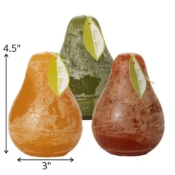 Warm Neutral Pear Candles Kit - Set Of 3 -Decor Vista GUEST f9bf7b5e 458b 4d6c 897c 4e8be53cfe7b