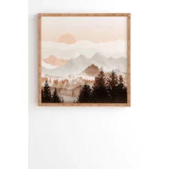Iveta Abolina Cinnamon Peak Bamboo Framed Wall Art - Deny Designs -Decor Vista GUEST fa167726 126c 4706 afcf 0f6b179abe7a