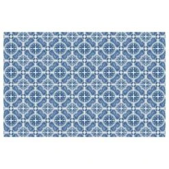 FlorArt French Quarter Low Profile Easy Clean Kitchen Mat Blue/White - Bungalow Flooring 21 FlorArt French Quarter Low Profile Easy Clean Kitchen Mat Blue/White - Bungalow Flooring -Decor Vista GUEST fa3085ac 7579 45e9 a465 a3bb6c0f6066