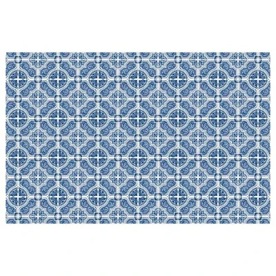 FlorArt French Quarter Low Profile Easy Clean Kitchen Mat Blue/White - Bungalow Flooring 12 FlorArt French Quarter Low Profile Easy Clean Kitchen Mat Blue/White - Bungalow Flooring - Image 10