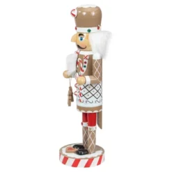 Northlight 14" Beige And Red Gingerbread Chef Christmas Nutcracker -Decor Vista GUEST faf17018 d0c7 4d29 a70d d8ad85b56fef