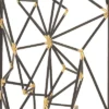 Metal Geometric Wall Decor With Black Frame And Gold Points Black - CosmoLiving By Cosmopolitan -Decor Vista GUEST fb81dd57 d1cb 4934 9277 71289b7609b5