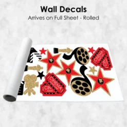 Big Dot Of Happiness Red Carpet Hollywood - Peel And Stick Movie Theater Decor Vinyl Wall Art Stickers - Wall Decals - Set Of 20 -Decor Vista GUEST fbe6f448 d7be 4196 b694 5cc283495101