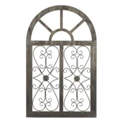 Wood Scroll Arched Window Inspired Wall Decor With Metal Scrollwork Relief White - Olivia & May 33 Wood Scroll Arched Window Inspired Wall Decor With Metal Scrollwork Relief White - Olivia & May -Decor Vista GUEST fc4ad9a0 8a9e 4d33 b471 8c733d1b7df8