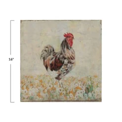 Rooster Decorative Wall Canvas - 3R Studios -Decor Vista GUEST fc4b8886 aa53 4d1d 8a20 f0eff644170b