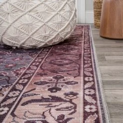 Victoria Ornate Persian All-Over Machine-Washable Area Rug - JONATHAN Y -Decor Vista GUEST fc833825 f97c 4c24 98d6 09f9e21fbdc6