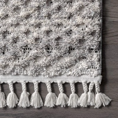 Nuloom Lira Solid 4x6 Indoor Area Rug For Living Room Bedroom Dining Room Kitchen, Grey/Ivory 6 Nuloom Lira Solid 4x6 Indoor Area Rug For Living Room Bedroom Dining Room Kitchen, Grey/Ivory - Image 4