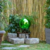 10" Glass Gazing Globe Green - Alpine Corporation -Decor Vista GUEST fd05b548 73c6 4491 9265 288397669502