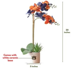 Forever Leaf Auburn State Faux Orchid, Indoor Artificial Plant For Home Decor -Decor Vista GUEST fd222f69 f843 447f b2c0 ed52451a40b7