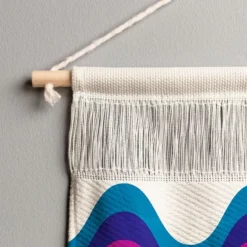 Showmemars Wavy Retro Rainbow Fiber Wall Hanging - Society6 -Decor Vista GUEST fd5e6b8b 5c5f 465d bbbf 209035d34f16