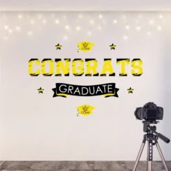 Big Dot Of Happiness Yellow Graduation Party Photo Backdrop - Wall Decals -Decor Vista GUEST fd948db1 7c3d 4197 9eba e797a7e5d347