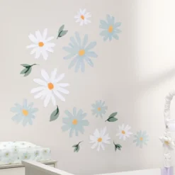Lambs & Ivy Sweet Daisy Blue/White Flowers Wall Decals/Stickers -Decor Vista GUEST fdff3cd4 3005 4128 b8cf 7f1b1c08e008