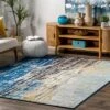 Nuloom Katharina Abstract 6 Square Area Rug For Living Room Bedroom Dining Room Kitchen, Blue/Multicolor -Decor Vista GUEST fe3449d9 4265 4e1b 84d6 ab7b9af71f80
