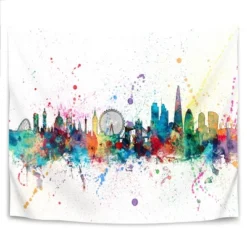 London England Skyline By Michael Tompsett Wall Tapestry - Americanflat -Decor Vista GUEST fe9ba21a f0b4 4afa a62b feb0f4157de2