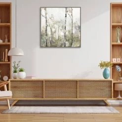 30" X 30" Soft Birch Forest II By Allison Pearce Framed Canvas Wall Art Print - Amanti Art -Decor Vista GUEST ffab7fd2 adcb 49e9 8753 5f9735727c3b